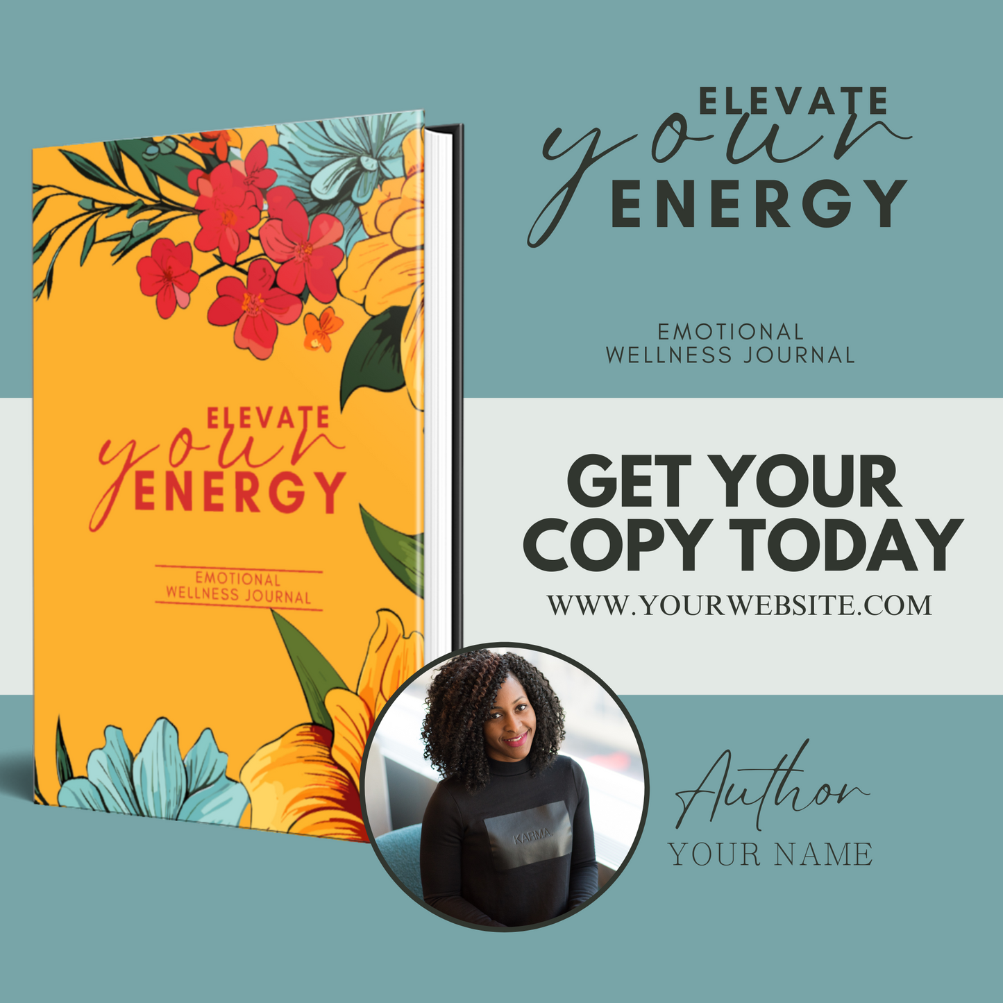 Elevate Your Energy Emotional Wellness Journal for KDP (Amazon) and The Book Patch