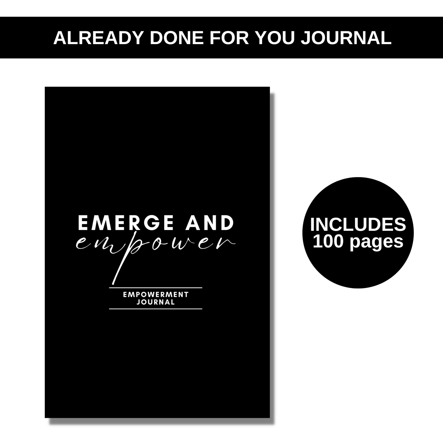 Emerge and Empower Empowerment Journal for KDP (Amazon) and The Book Patch