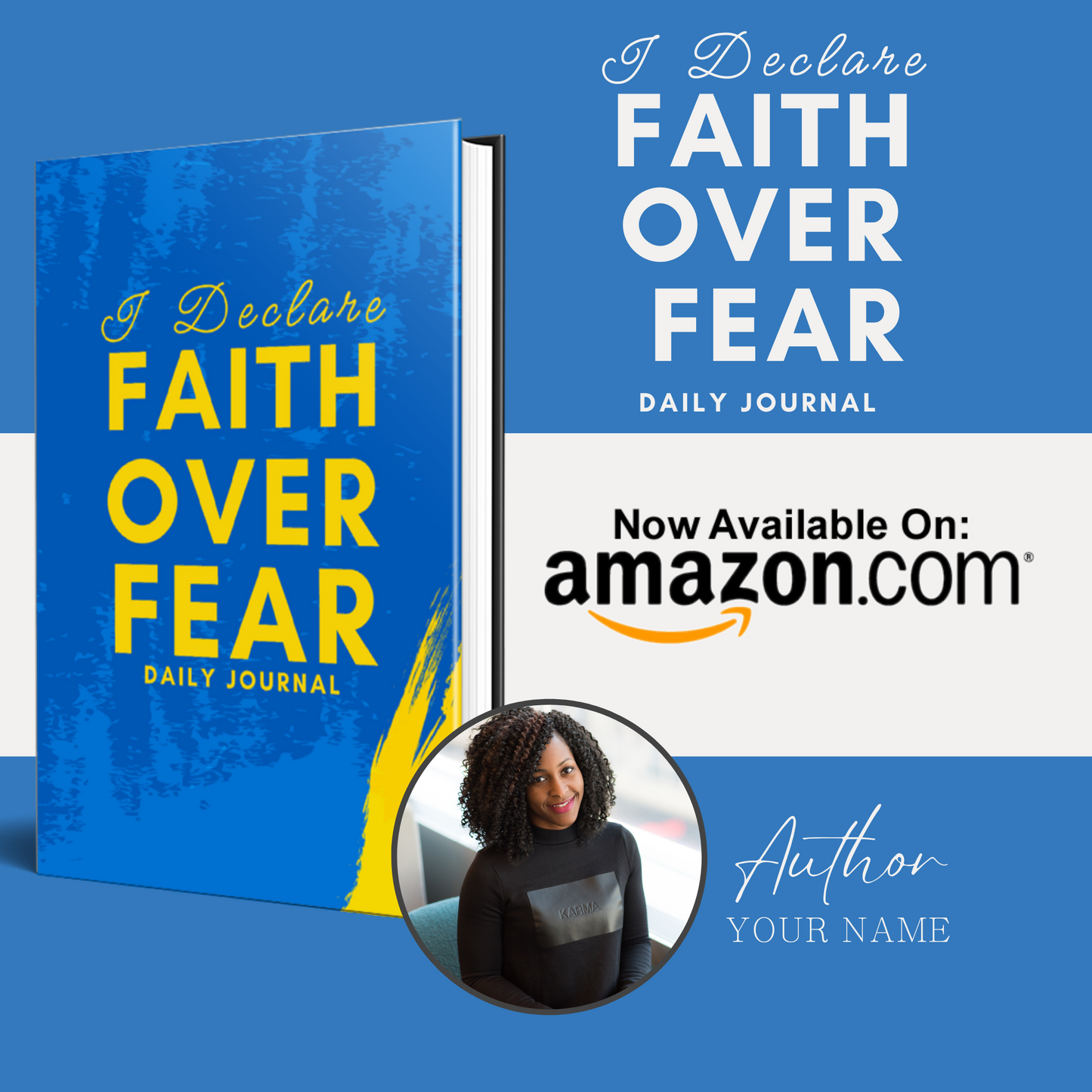 I Declare Faith Over Fear - Daily Christian Journal for Women